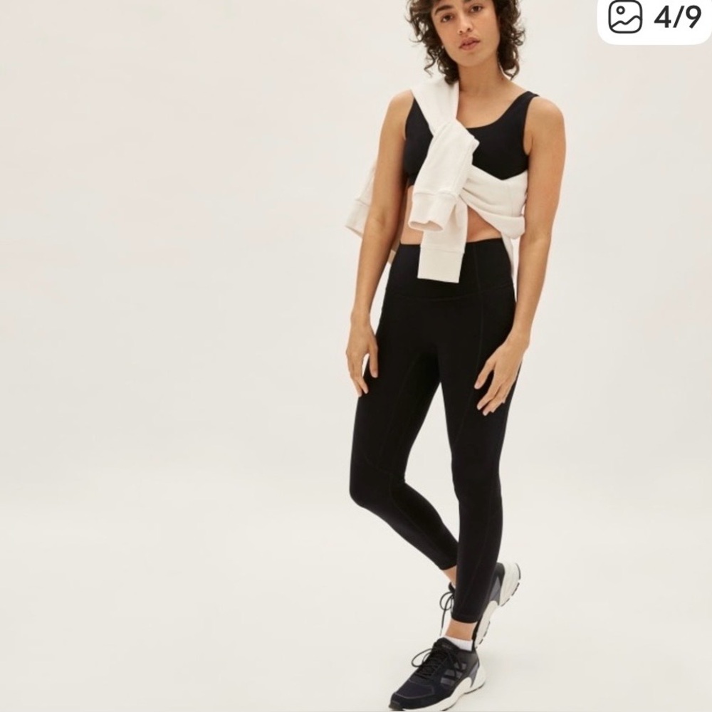 EVERLANE PERFORM BLACK POCKET LEGGINGS MEDIUM